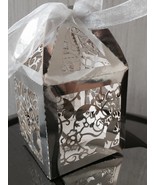 100pcs Metallic Silver Gift Boxes,Wedding Favor Boxes,Chocolate Gift Boxes - £26.67 GBP