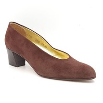 Walter Steiger Women Classic Pump Heels Size US 8.5AA Brown Suede - £4.77 GBP