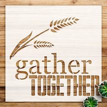 Gather Together Wheat Strand Stencil for Wood Signs and Home Decor, Reus... - $14.69+
