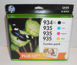 Genuine HP 934XL Black Ink Cartridge 935 Cyan Magenta Yellow Exp 6/2016 - £15.42 GBP