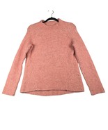 Madewell Women&#39;s Small Sweater Mock-neck Pullover Dusty Pink Tight Knit ... - $12.70