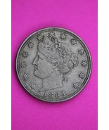 High Grade 1883 No Cents V Liberty Nickel Exact Coin Pictured Scarce Key... - $41.01 CAD