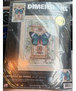 Vintage 2002 DIMENSIONS Cross Stitch Kit BUTTERFLY ON SCROLL #20006 - Un... - $33.88 CAD