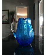 Hand Blown Vintage Aqua Creamer Pitcher - $25.54 CAD
