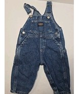 VTG OshKosh B’Gosh Vestbak Bib Blue Denim Overalls 12 Months - $26.33 CAD