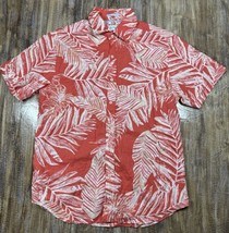 Port &amp; Ash Shirt Tropical Linen &amp; Cotton Size Medium - $13.99