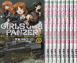 LOT Girls und Panzer Motto Love Love Sakusen Desu 1~9 set Nii-Marco manga Japan - £43.83 GBP