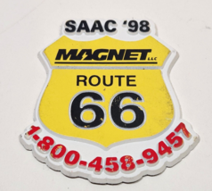 Vintage Route 66 Road Sign Fridge Magnet SAAC 1998 The Magnet Group Travel - £7.70 GBP