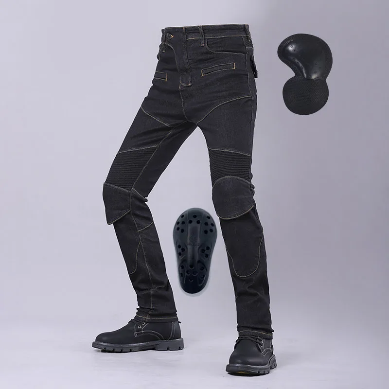 Motocross pants riding jeans men pants motorbike cycling trousers protective pants knee thumb200