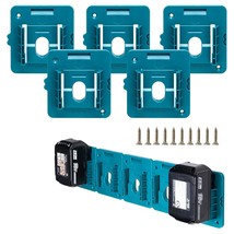 5 Pack Battery Holder For Makita 18V Battery Mounts Dock Holder Fit For ... - $33.99