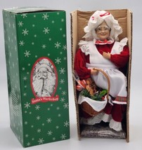 Santa&#39;s Workshop Mrs Claus Handcrafted Collectible Figure In Original Bo... - £37.04 GBP