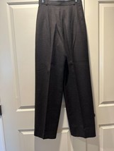 DONNA KARAN New York Black Label Black Wool Trousers SZ 4 NWOT - $148.50
