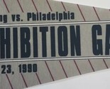 Vintage 1990 Reading vs. Philadelphia Phillies Exhibition Game Pennant 29&quot; - £19.29 GBP