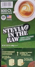 Stevia In The Raw Plant-Based Zero Calorie Sweetener Packets 800 ct Exp 12/26 - £16.77 GBP