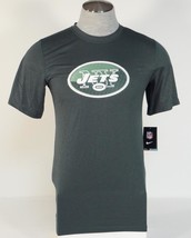 Nike NFL Team Apparel Dri Fit New York Jets Green Athletic Shirt Mens NWT - £32.47 GBP
