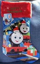 2023 Thomas the Train Tank Engine Blue Christmas Stocking HAPPY HOLIDAYS... - $16.99