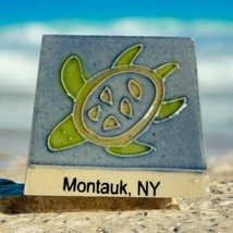 Montauk NY Souvenir Sea Turtle Square Blue Green Refrigerator Magnet - €12,89 EUR