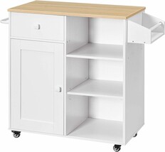 Hoobro Kitchen Island, Storage Cabinet With Drawer, Kitchen Cart With Sp... - $142.99