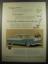 1955 Ford Fairlane Victoria Ad - A finger parks it - £14.60 GBP