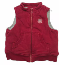 Gymboree Classic Holiday Fire Chief Red Fleece Vest 12-18 mos. - £11.61 GBP