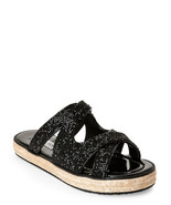 Jimmy Choo  Sandals Black &#39;nile&#39; Crystal Mix Patent Leather sz 38.5 new - $679.88 CAD