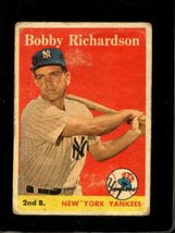 1958 Topps #101 Bobby Richardson Poor Yankees *NY0576 - £6.12 GBP