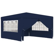  Party Tent Blue Polyethylene, Steel Large Foldable Party Tent - $3,155.73 MXN