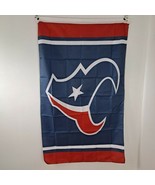 Houston Texans Spanish Fighting Bull Cattle Logo Red White Blue Flag 3x5 - £12.47 GBP