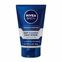 NIVEA For Men Original, Deep Cleaning Face Scrub 4.4 oz. (Pack Of 3) - £36.76 GBP