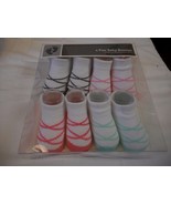 Baby Girls 4 Pack Of Baby Booties NEW Green Pink Black 0-9 Months  Gift Set - $17.27 CAD