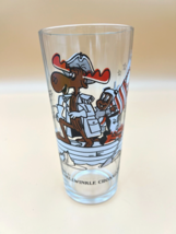 Vintage 1976 Arby&#39;s Glass Collectible Bullwinkle Crosses the Delaware - £14.94 GBP