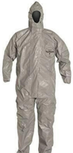 DUPONT PPE PERSONAL PROTECTION 100% TYCHEM F FULL BODY SUIT COVERALLS W/... - $25.91