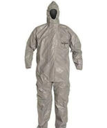 DUPONT PPE PERSONAL PROTECTION 100% TYCHEM F FULL BODY SUIT COVERALLS W/... - $25.91