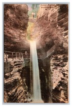 Caverns Cascade Watkins Glen NY New York UNP Albertype DB Postcard W19 - £2.33 GBP