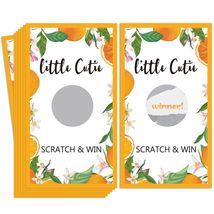Minatee 60 Pack Little Cutie Scratch Off Cards Orange Baby Shower Games - $118.88 MXN