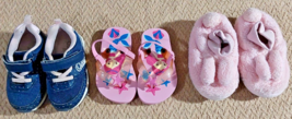 Toddler Girls Shoes 3 Pairs Sz 5, Oshkosh; Nicole Miller; L.L. Bean ~ Pre-Owned - £14.54 GBP