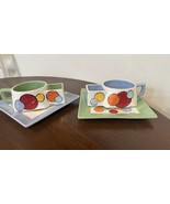 Handmade And Signed Modern Art Mug And Plate Set - $47.76 CAD