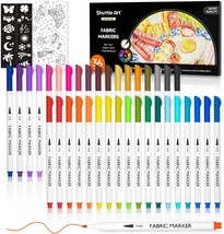 Shuttle Art Fabric Markers In 36 Colors, Permanent Markers For T-Shirts, - $31.96