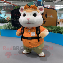 Orange Hamster mascot costume character dressed with a Cargo Pants and Bracelets - £993.98 GBP