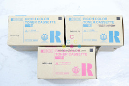 3 New OEM Ricoh Aficio 3228C, 3235C, CCM Color Toner Cassettes 888342, 8... - £82.18 GBP