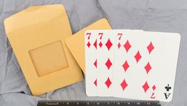 Vintage Lot of 4 Oversized Playing Cards ajd - $8.90