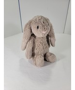 Jellycat Bashful Bunny Brown Tan 13&quot; Rabbit Soft Plush Easter adorable l... - $380.59 MXN