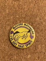 Vintage Seattle McClure Mavericks &quot;I&#39;ve Got That Spirit&quot; Pinback Pin 2.25&quot; - $7.88