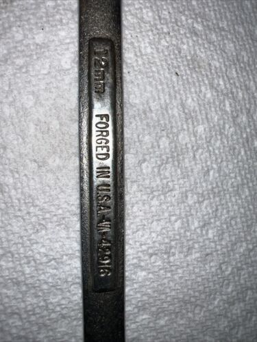Vintage Craftsman No.-VA- 42916 = 12mm 12 Point Combination Wrench Made in USA Item image 7