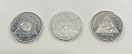 AA  24 hour Recovery Chips Coin Tokens Medallion To Thine Own Self Be Tr... - $14.03