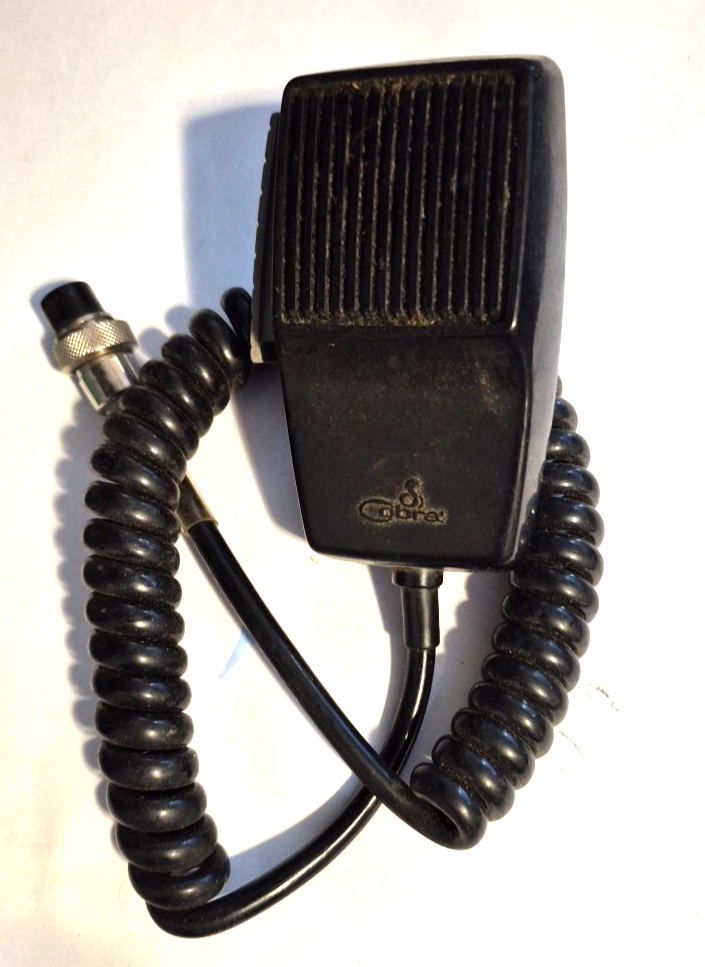 Cobra Electret Condenser Microphone 1000 Ohm Black Pre-Owned Untested 4-pin - $24.31