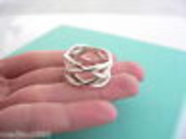 Tiffany & Co Silver Braided Knot Wide Ring Band Sz 6.75 Gift Love Knots Ring - $298.00