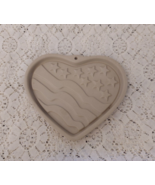 Pampered Chef Patriotic Heart Cookie Mold Great for July 4th - £14.70 GBP
