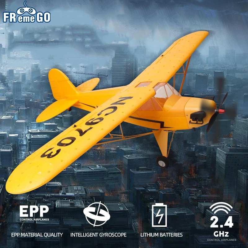 FX9703 J3 RC Airplane 2.4G  5CH J3 680mm Wingspan 3D6G System Glider  EPP Foam - £169.18 GBP+