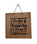  Hand-Painted Canadian Pride Wood Decor – Rustic Signs - HAPPY CANADA DAY! - $197.63 MXN